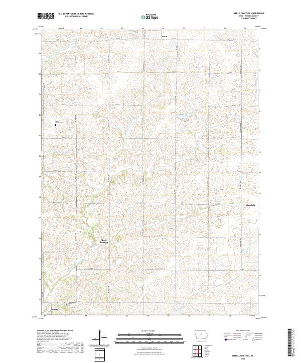 US Topo 7.5-minute map for Merle Junction IA