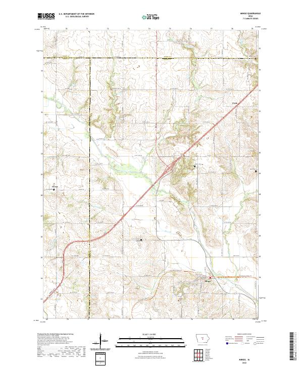 US Topo 7.5-minute map for Mingo IA