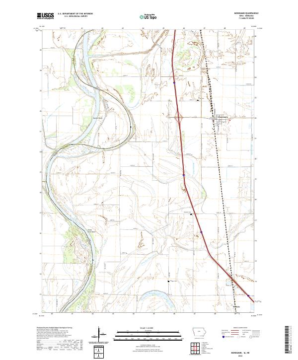 US Topo 7.5-minute map for Mondamin IANE