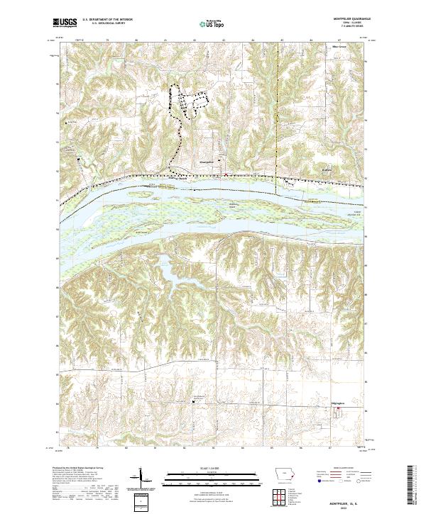 US Topo 7.5-minute map for Montpelier IAIL