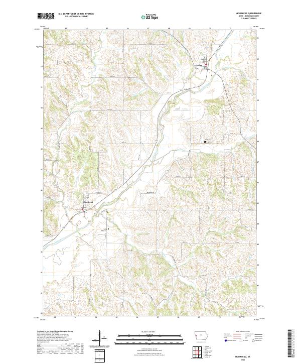 US Topo 7.5-minute map for Moorhead IA