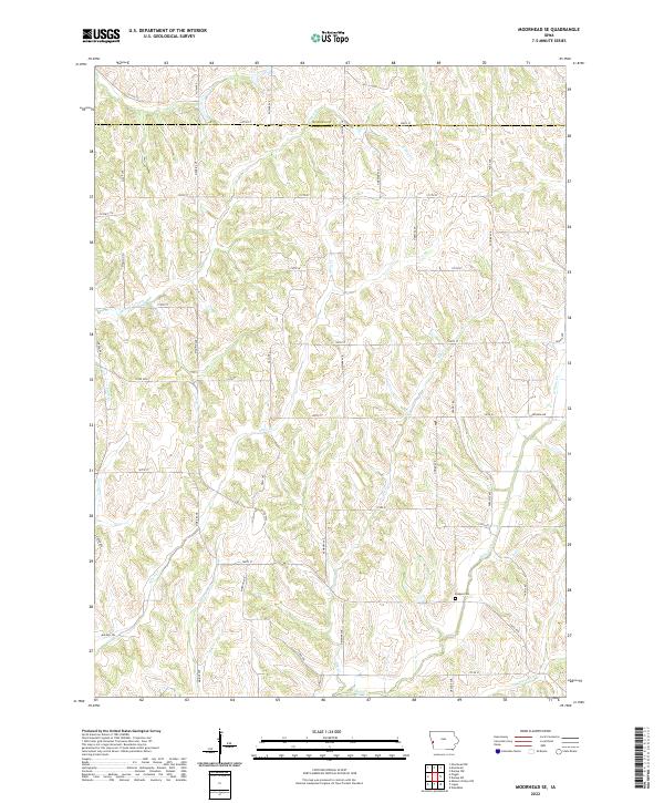 US Topo 7.5-minute map for Moorhead SE IA