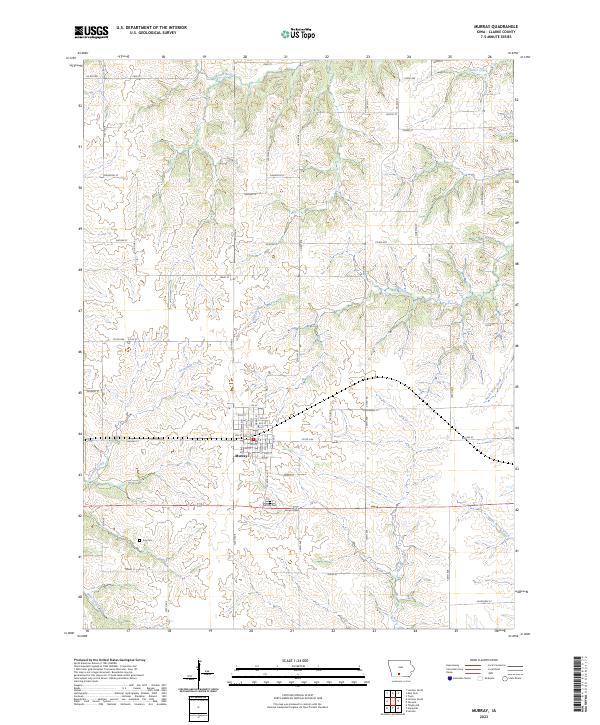 US Topo 7.5-minute map for Murray IA