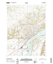 US Topo 7.5-minute map for Muscatine IAIL