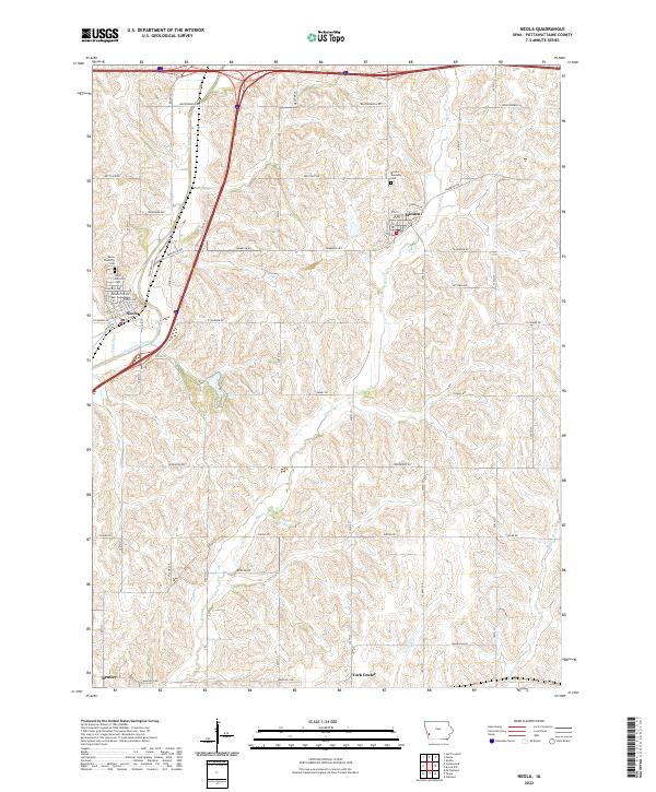 US Topo 7.5-minute map for Neola IA