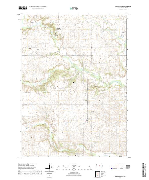 US Topo 7.5-minute map for New Providence IA