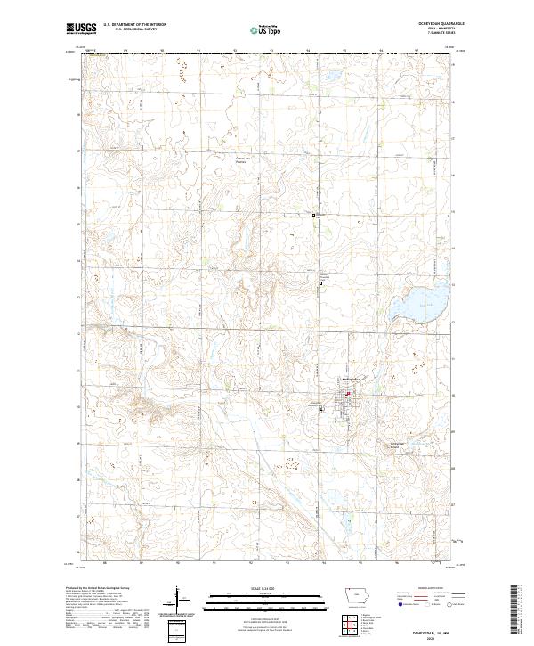 US Topo 7.5-minute map for Ocheyedan IAMN