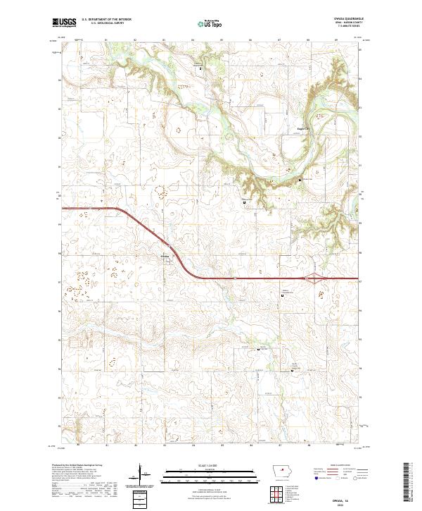 US Topo 7.5-minute map for Owasa IA