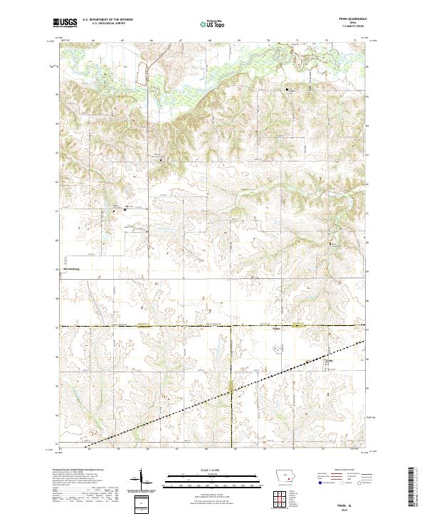 US Topo 7.5-minute map for Pekin IA