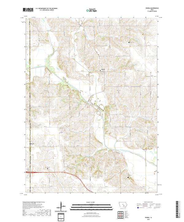 US Topo 7.5-minute map for Peoria IA