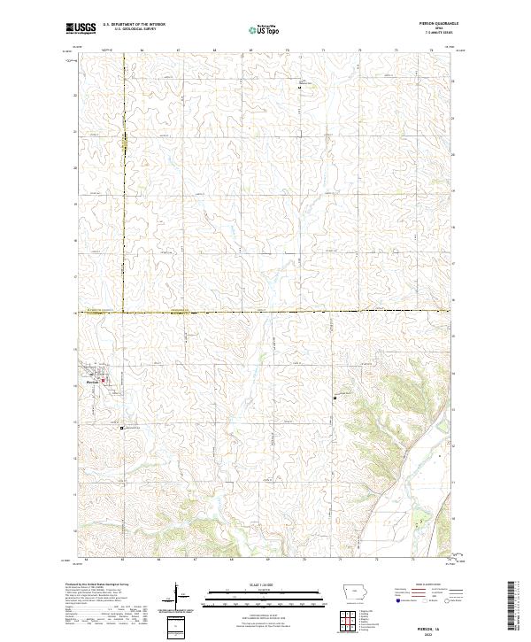 US Topo 7.5-minute map for Pierson IA