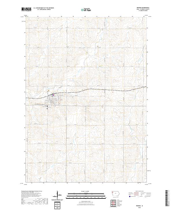 US Topo 7.5-minute map for Remsen IA