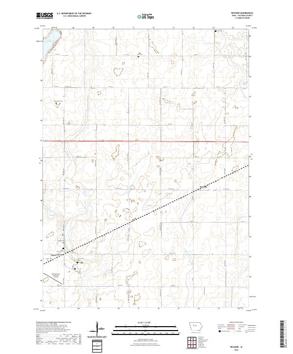 US Topo 7.5-minute map for Richard IA