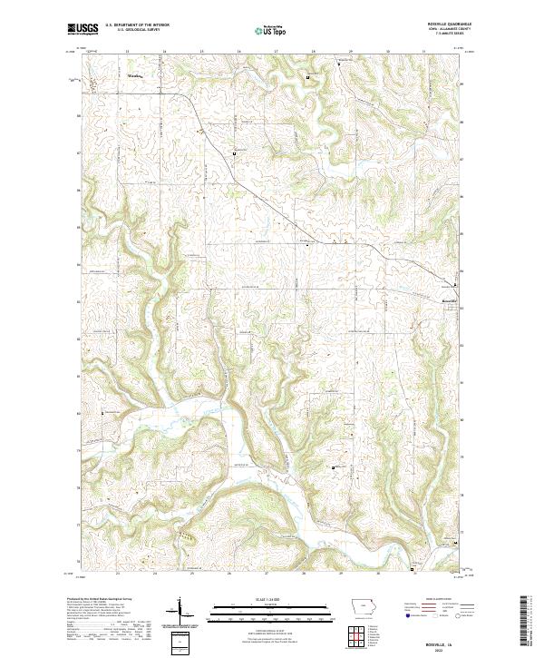 US Topo 7.5-minute map for Rossville IA