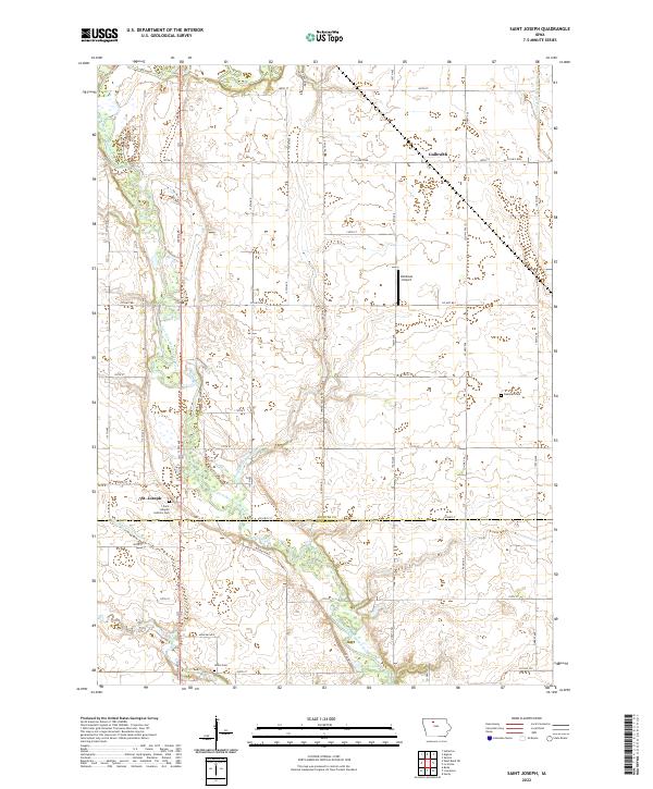 US Topo 7.5-minute map for Saint Joseph IA