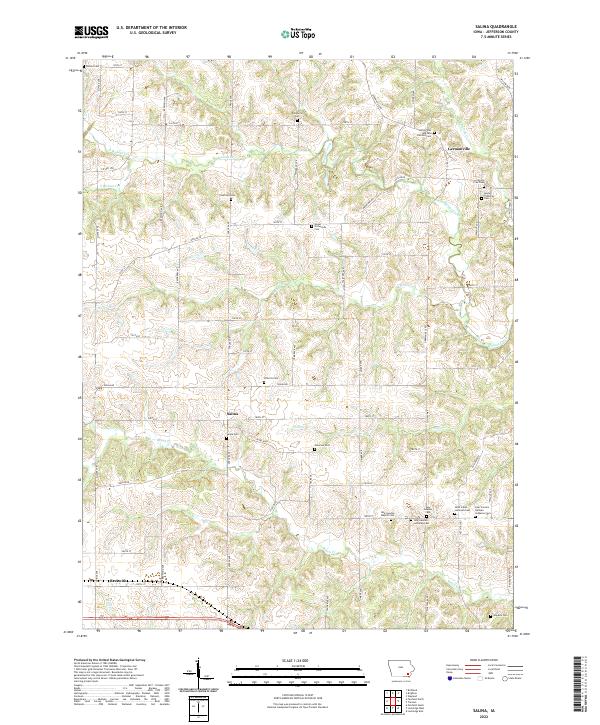 US Topo 7.5-minute map for Salina IA