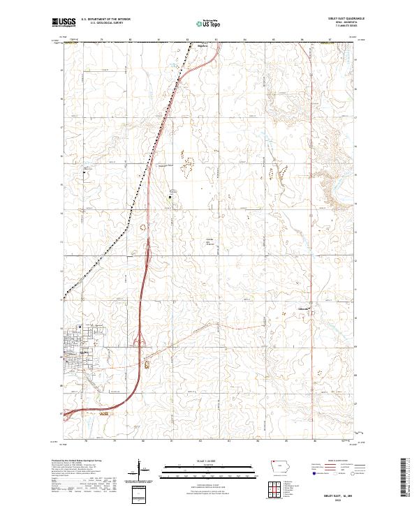 US Topo 7.5-minute map for Sibley East IAMN