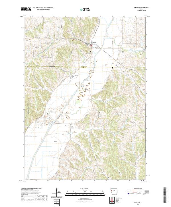 US Topo 7.5-minute map for Smithland IA