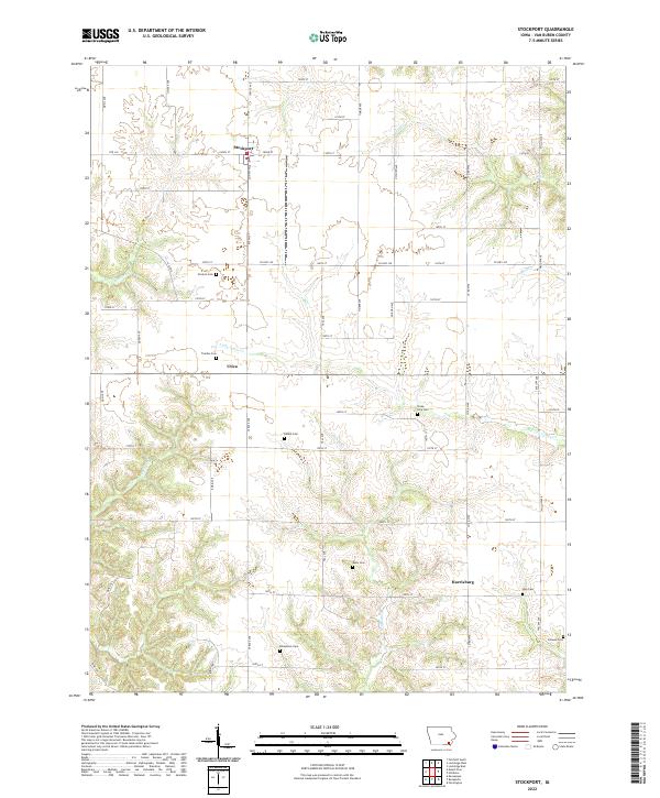 US Topo 7.5-minute map for Stockport IA