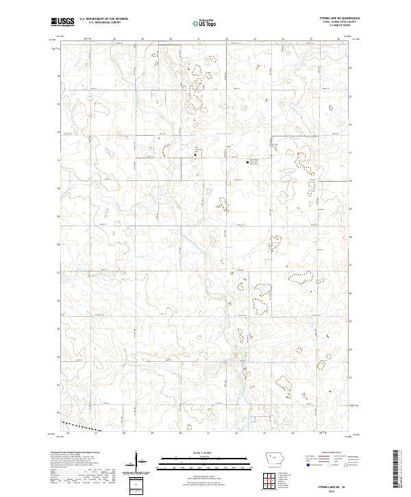 US Topo 7.5-minute map for Storm Lake NE IA