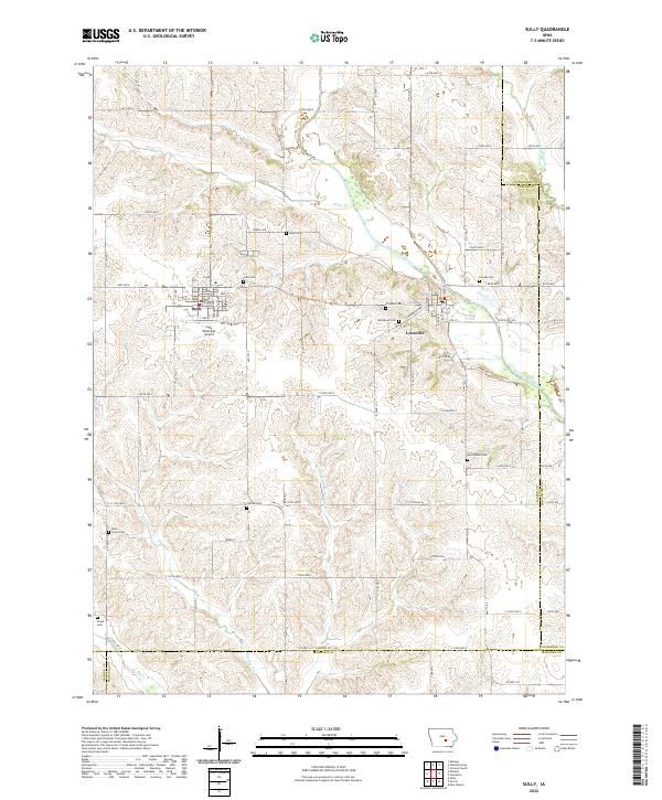 US Topo 7.5-minute map for Sully IA