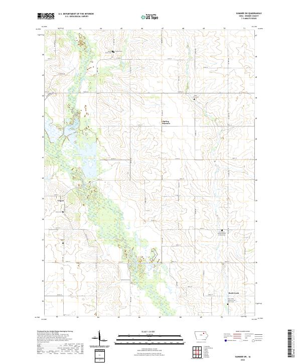 US Topo 7.5-minute map for Sumner SW IA