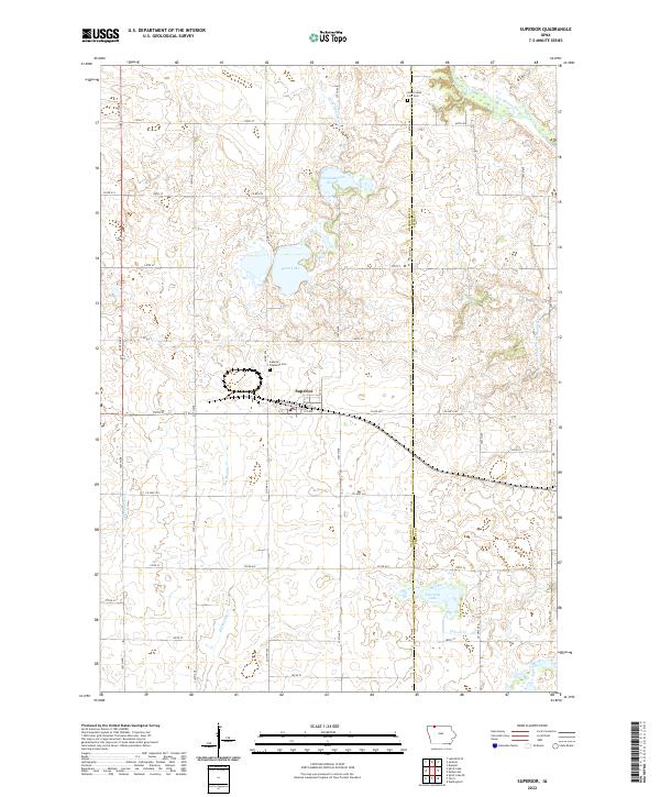 US Topo 7.5-minute map for Superior IA