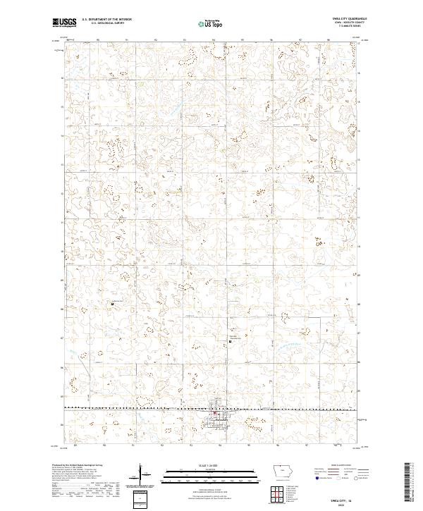 US Topo 7.5-minute map for Swea City IA