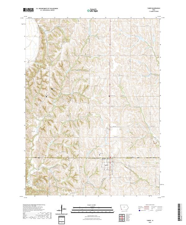 US Topo 7.5-minute map for Tabor IA