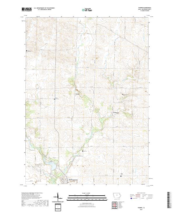 US Topo 7.5-minute map for Thorpe IA