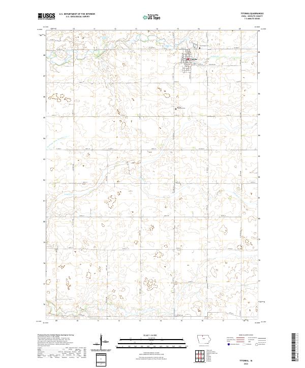 US Topo 7.5-minute map for Titonka IA