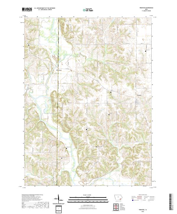 US Topo 7.5-minute map for Trenton IA