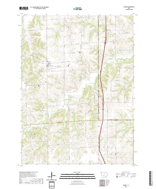 US Topo 7.5-minute map for Truro IA