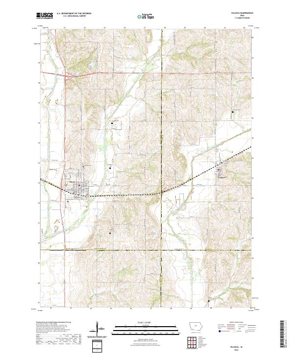 US Topo 7.5-minute map for Villisca IA