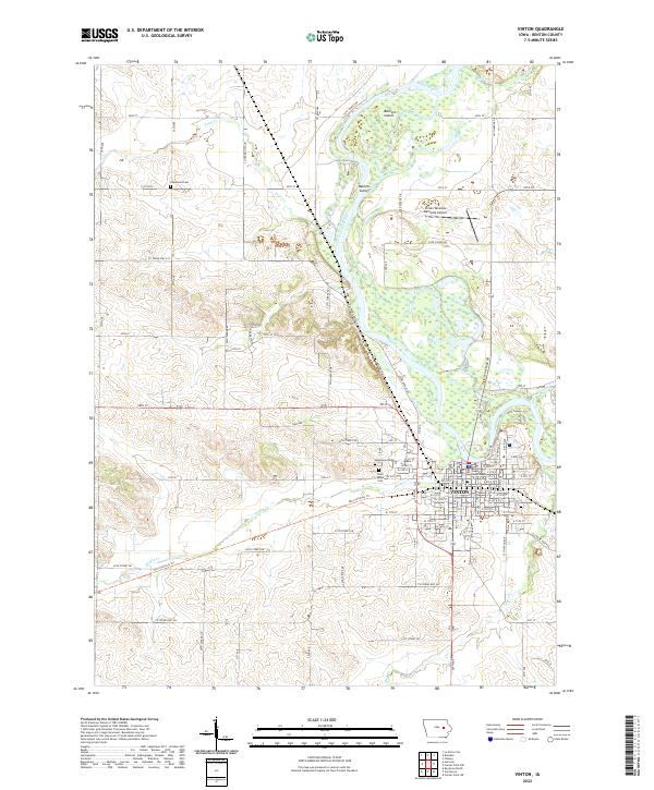 US Topo 7.5-minute map for Vinton IA