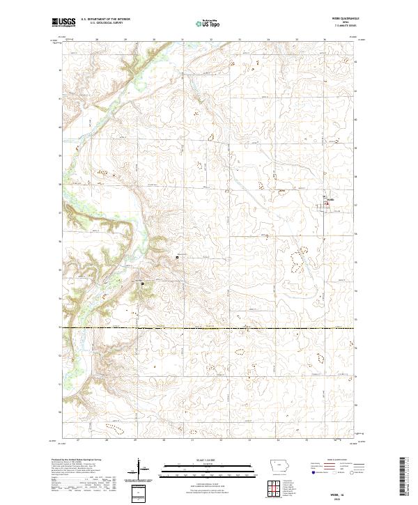 US Topo 7.5-minute map for Webb IA