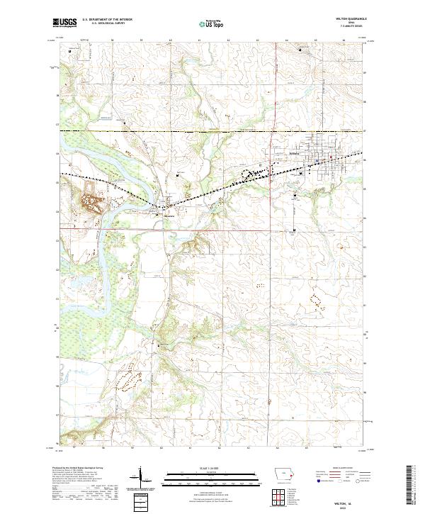 US Topo 7.5-minute map for Wilton IA