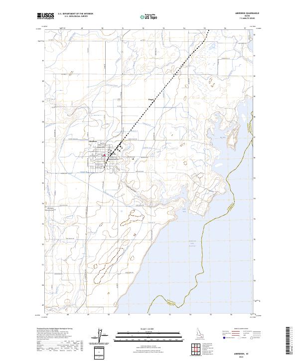 US Topo 7.5-minute map for Aberdeen ID