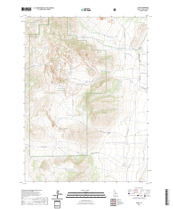 US Topo 7.5-minute map for Almo ID