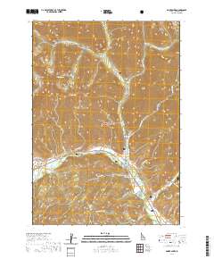 USGS US Topo 7.5-minute map for Amber Lakes ID 2020