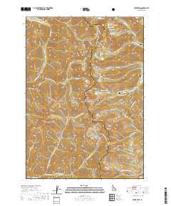 USGS US Topo 7.5-minute map for Baker Peak ID 2020