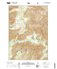 USGS US Topo 7.5-minute map for Bear Valley Mountain ID 2020