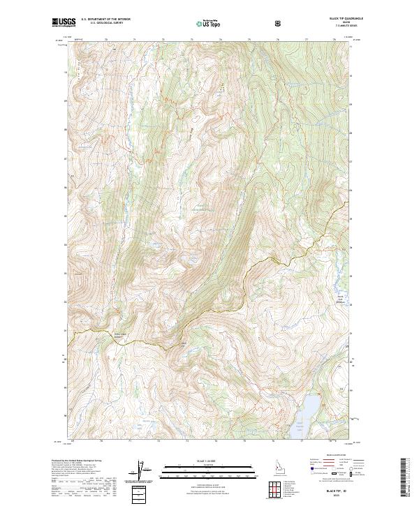 US Topo 7.5-minute map for Black Tip ID