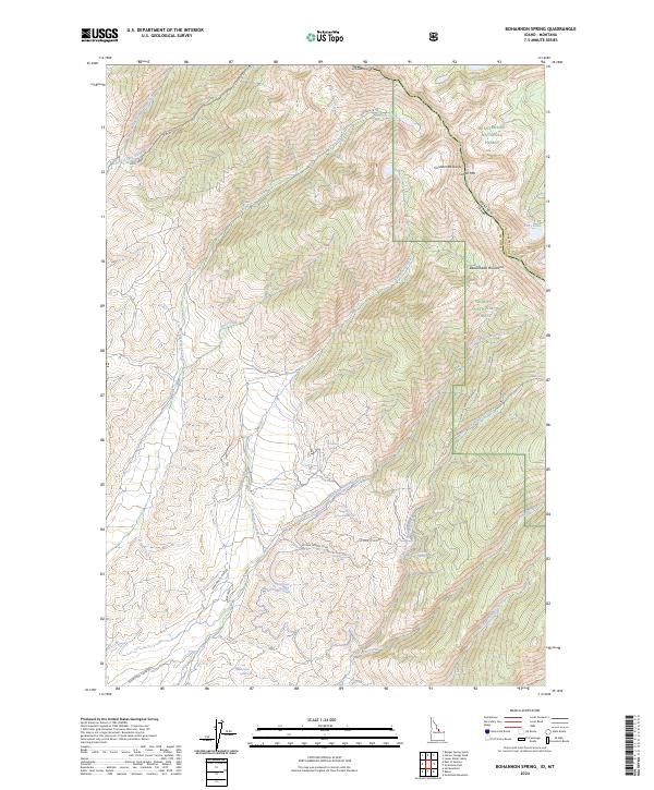 US Topo 7.5-minute map for Bohannon Spring IDMT