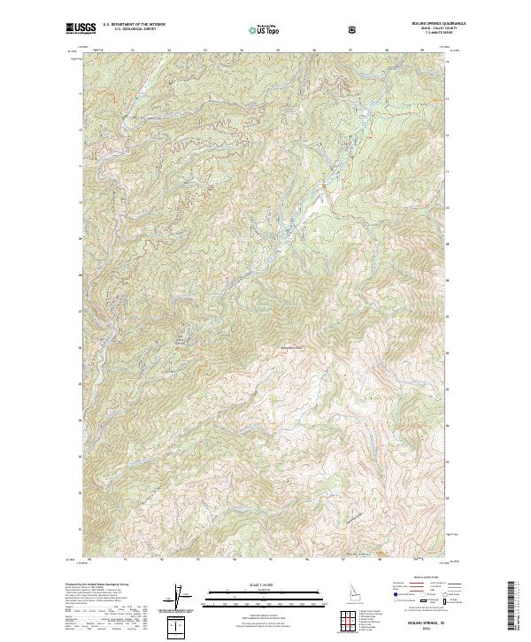 US Topo 7.5-minute map for Boiling Springs ID