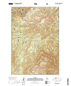 USGS US Topo 7.5-minute map for Boston Mountain ID 2020