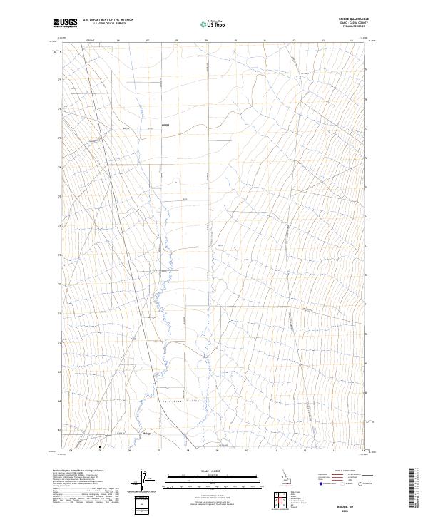 US Topo 7.5-minute map for Bridge ID