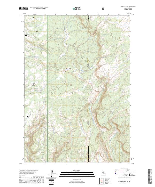 US Topo 7.5-minute map for Buffalo Lake IDWY