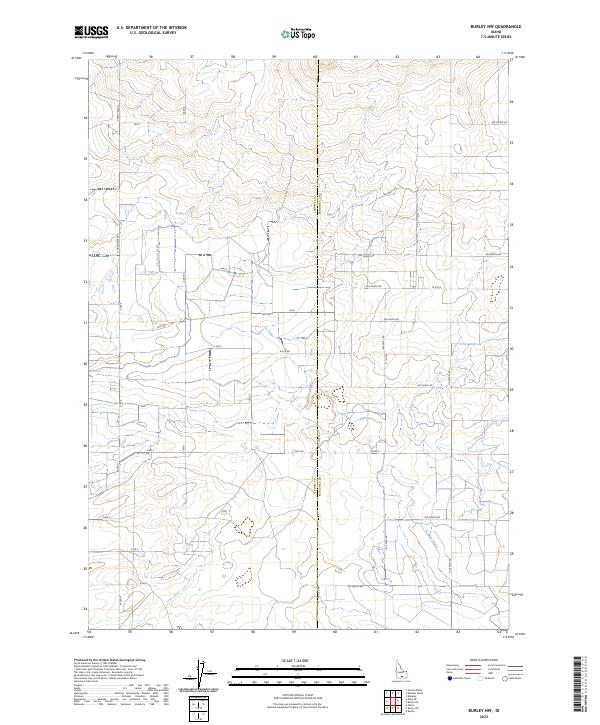 US Topo 7.5-minute map for Burley NW ID