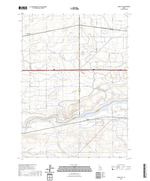 US Topo 7.5-minute map for Burley SW ID